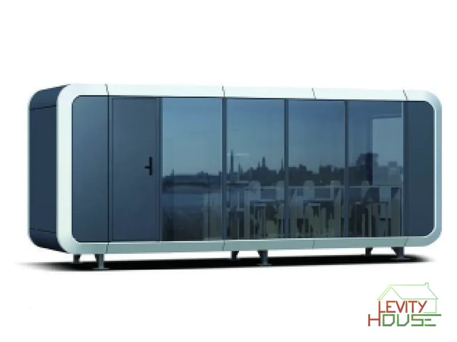 Levity House Serie P, volume allungato interamente vetrato sul lato lungo